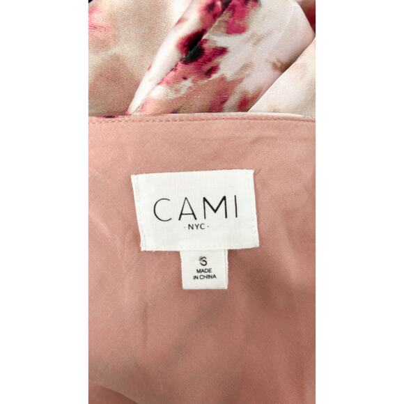 Cami NYC Raven Tie Dyed Silk Charmeuse Midi Slip Dress Womens Size Small V Neck - Picture 11 of 13